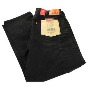 Levi's Workwear Men's 565 Loose Straight Fit Canvas Utility Pants Black NWT